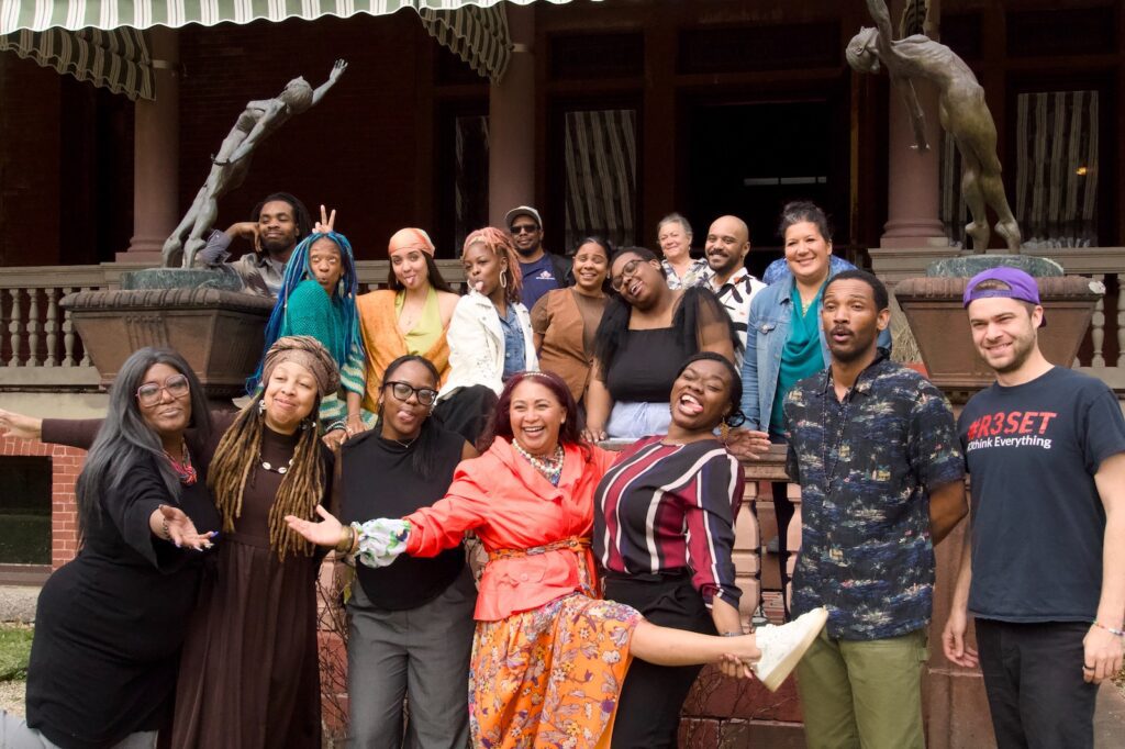 Blackshires Leadership Program participants gathered outside